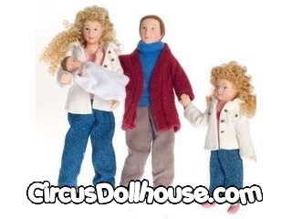 Black Doll House Dolls and Play Figures - an 8pc Dollhouse Family Set –  Best Dolls For Kids